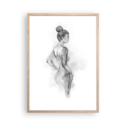 Poster in einem Rahmen aus heller Eiche - Schön wie ein Gemälde - 50x70 cm