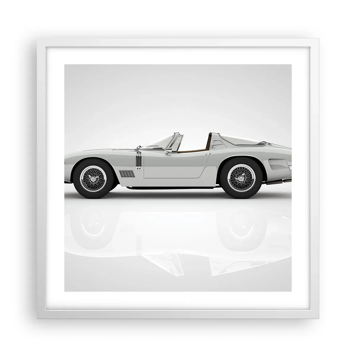 Poster in einem weißen Rahmen - Spaß versprochen - 50x50 cm