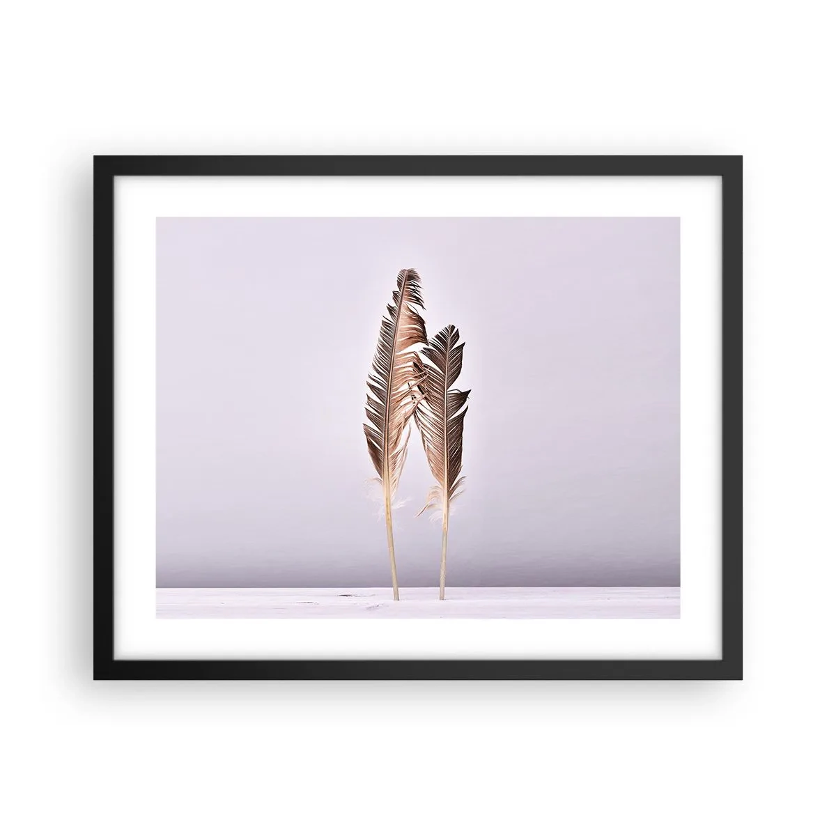 Poster in einem schwarzem Rahmen - Gegen das Nichts - 50x40 cm