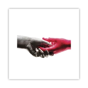 Poster - Gemeinsam, obwohl anders - 30x30 cm