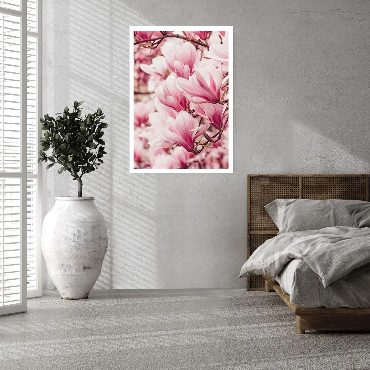 Poster - Frühling ist rosa - 40x50 cm