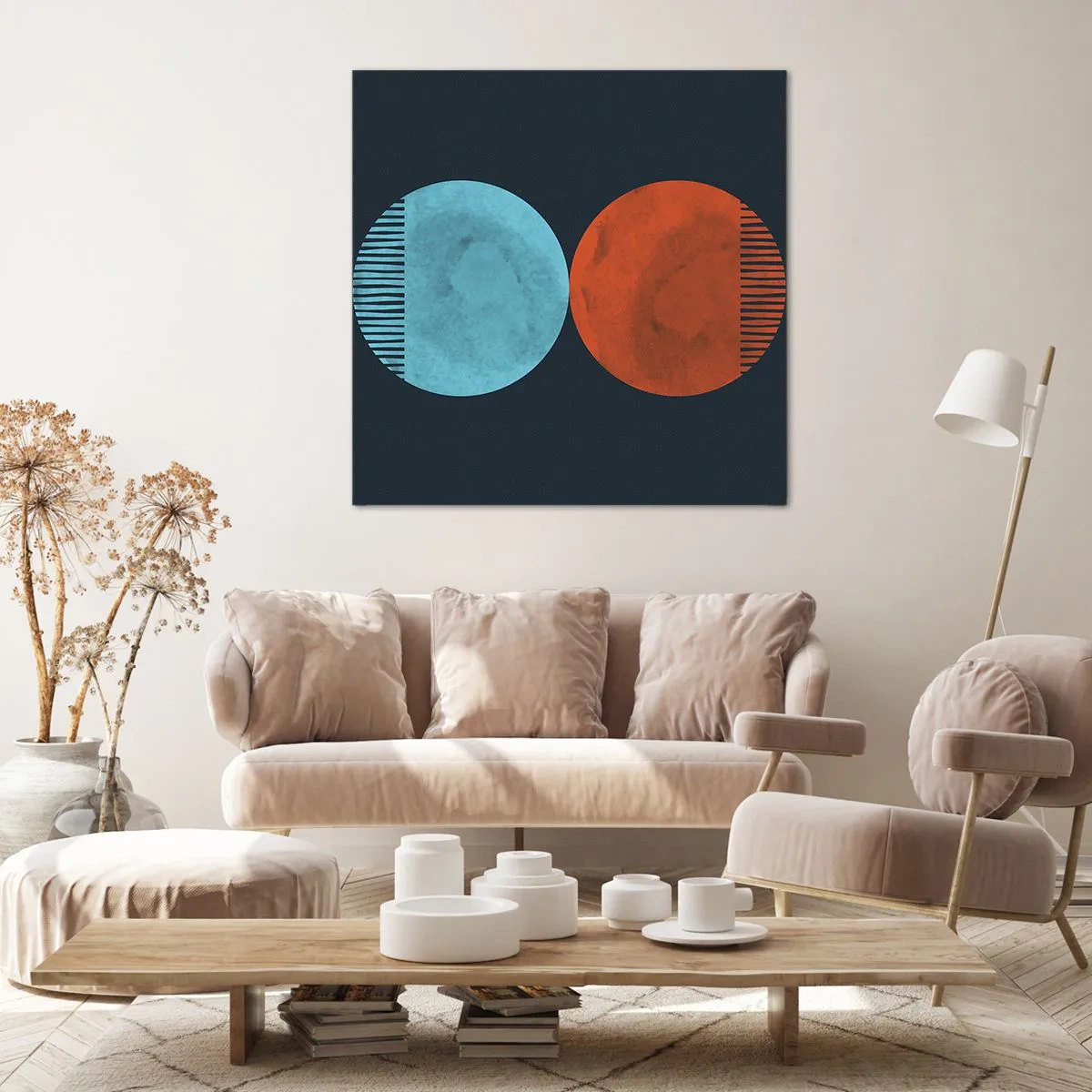 Bild auf Leinwand - Leinwandbild - Nur Geometrie? - 60x60 cm