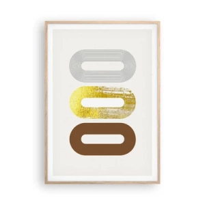 Poster in einem Rahmen aus heller Eiche - Oooh! - 70x100 cm