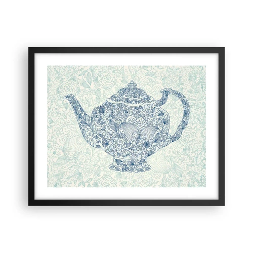 Poster in einem schwarzem Rahmen - Tee-Charm - 50x40 cm