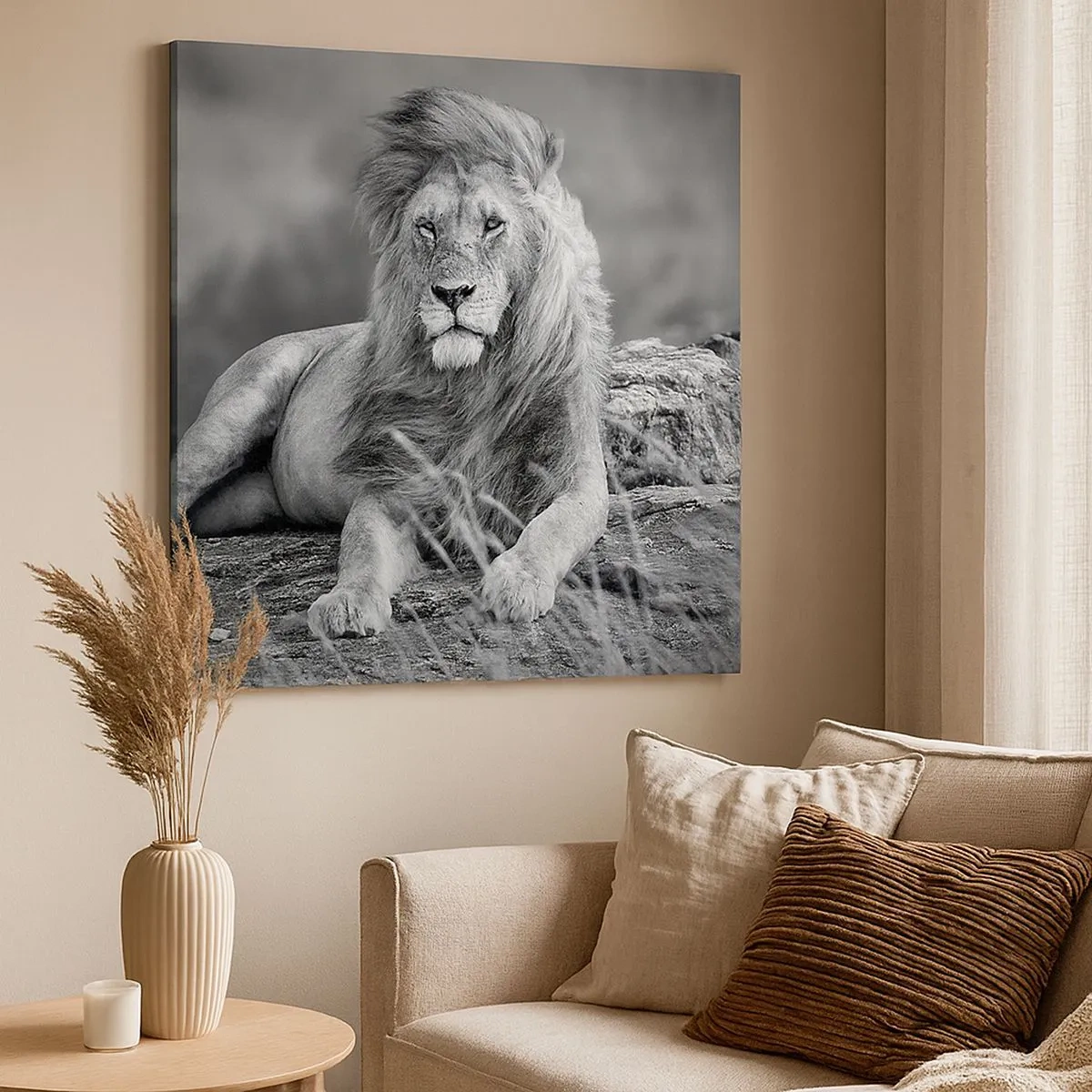 Bild auf Leinwand - Leinwandbild - Königliche Siesta - 30x30 cm