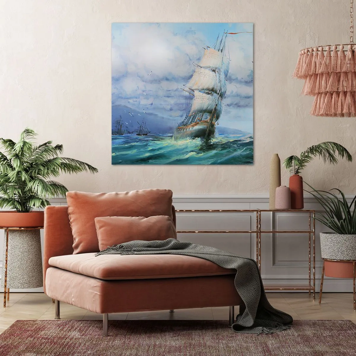 Bild auf Leinwand - Leinwandbild - Guter Wind - 60x60 cm