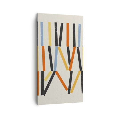 Bild auf Leinwand - Leinwandbild - Komposition auf der Ebene - 45x80 cm