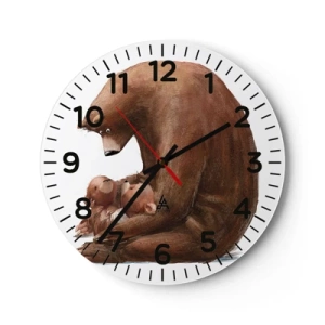 Wanduhr - Glasuhr - Süße Träume, Kinder - 30x30 cm