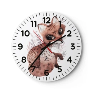 Wanduhr - Glasuhr - Einfach lieben - 40x40 cm