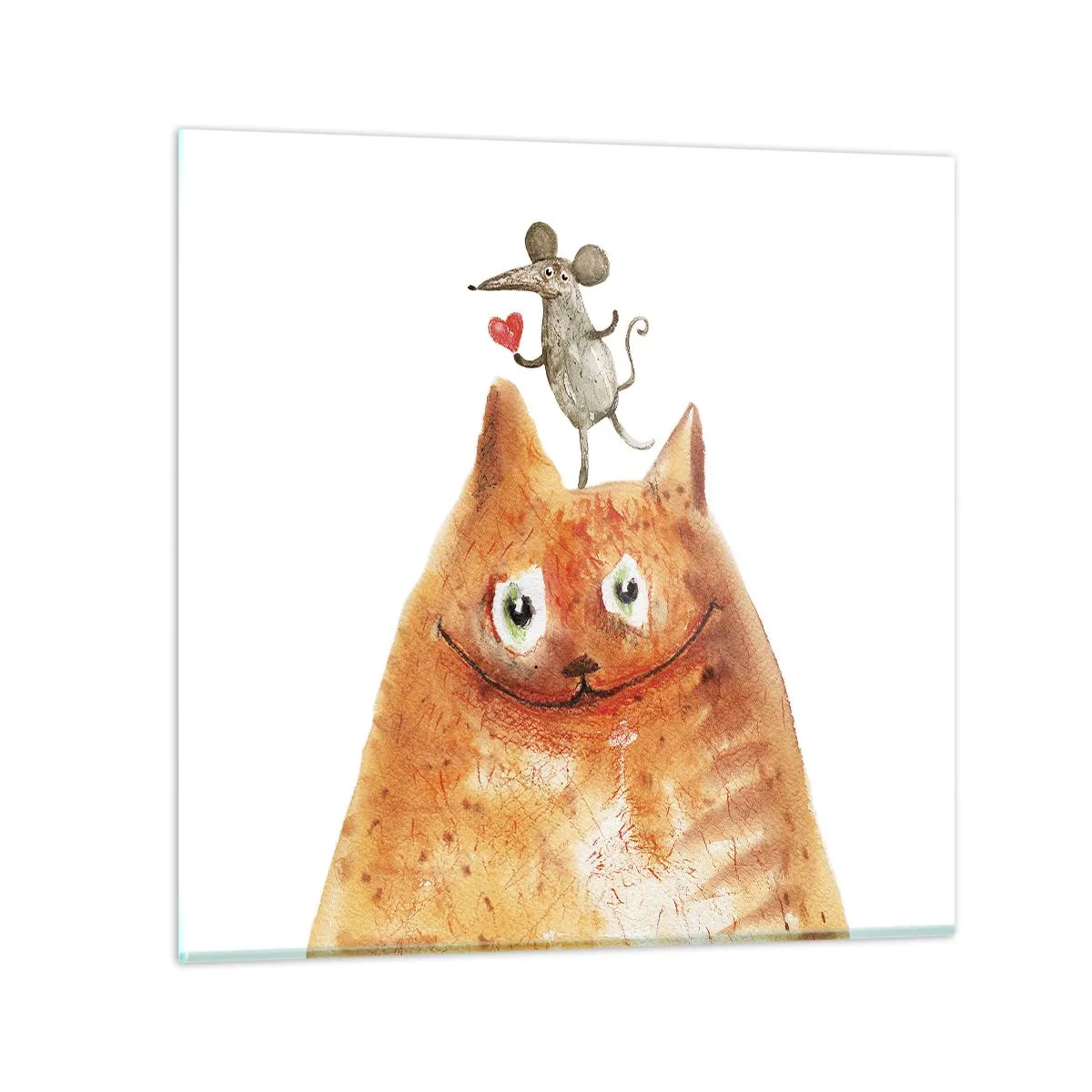 Glasbild - Bild auf glas - Paradoxien der Liebe - 50x50 cm