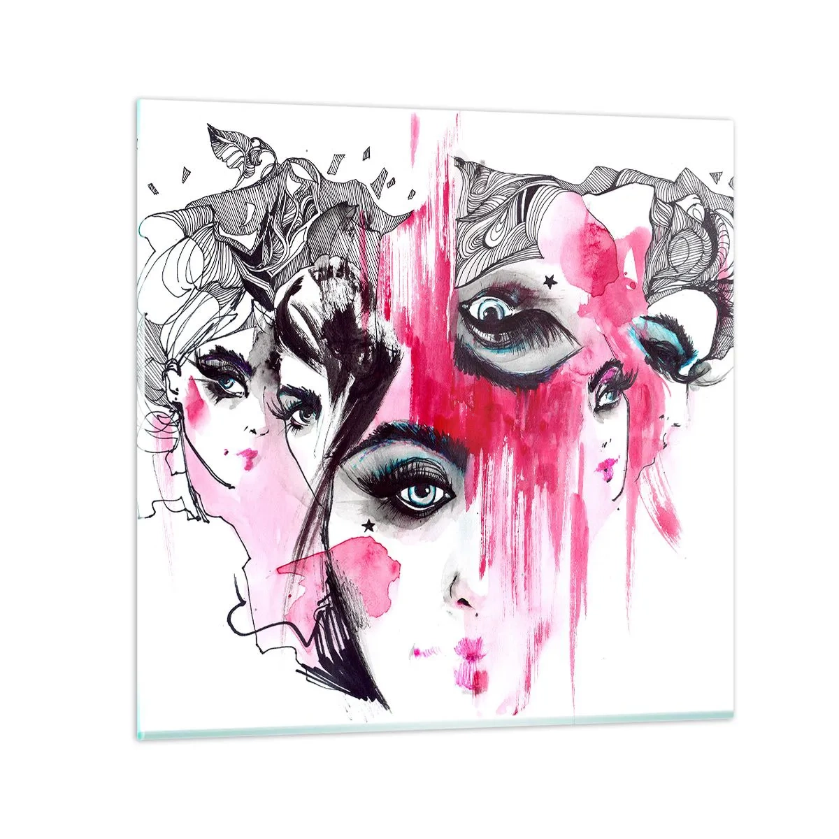 Glasbild - Bild auf glas - , - 50x50 cm