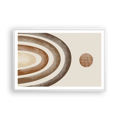 Poster in einem weißen Rahmen - In einer weit entfernten Galaxie - 91x61 cm