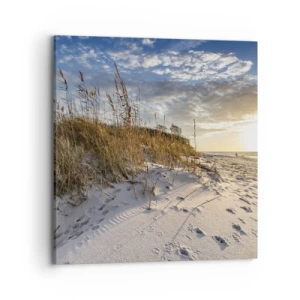 Bild auf Leinwand - Leinwandbild - Einladung zu einem Spaziergang - 70x70 cm