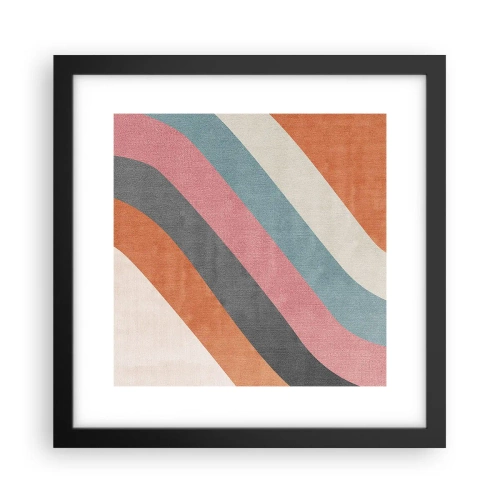 Poster in einem schwarzem Rahmen - Diagonale Komposition – Bewegung - 30x30 cm