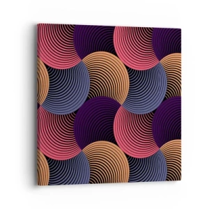 Bild auf Leinwand - Leinwandbild - Im kreisenden Rhythmus - 40x40 cm