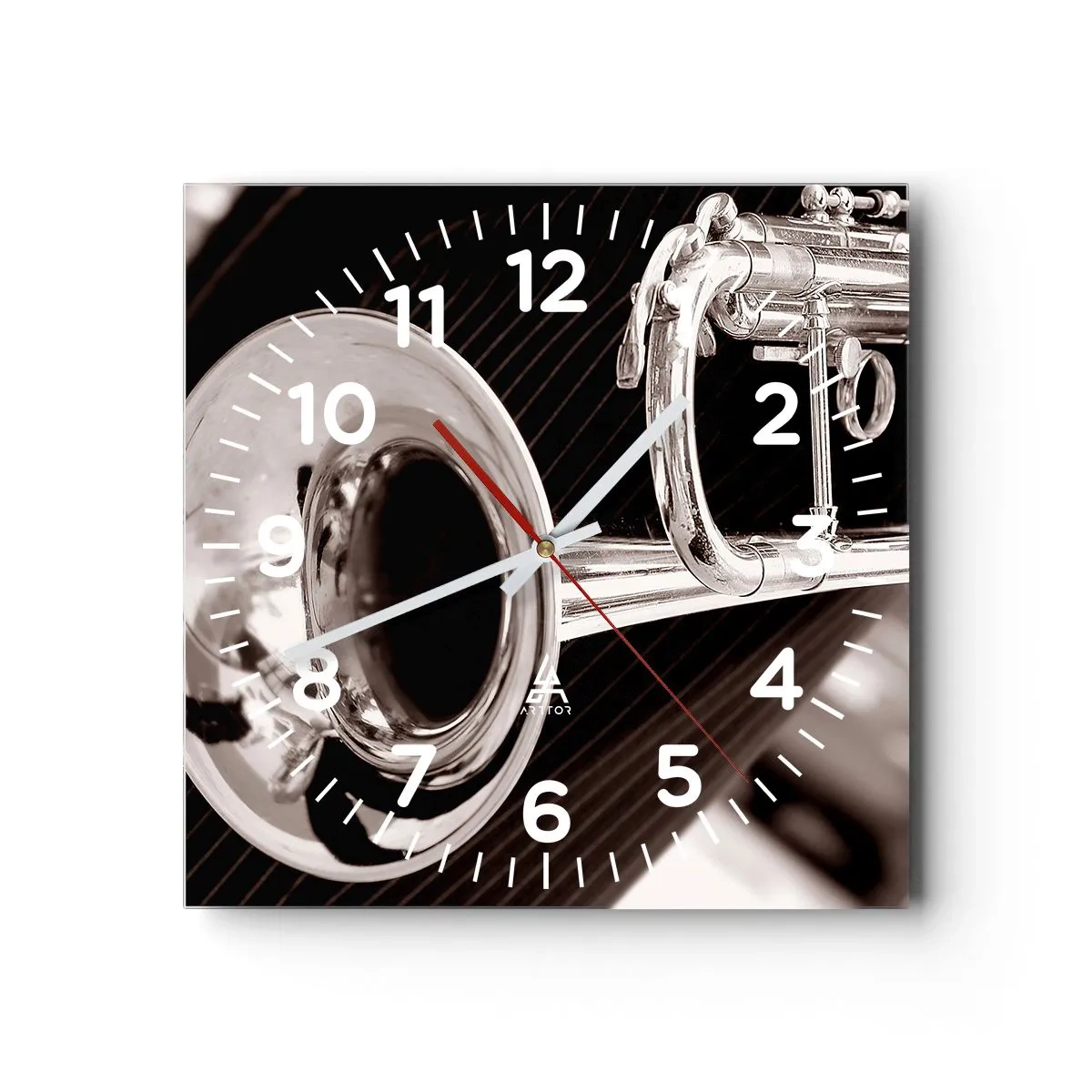 Wanduhr - Glasuhr - Eine musikalische Reise in die 1930er Jahre - 30x30 cm