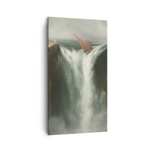 Bild auf Leinwand - Leinwandbild - Warnung des Lebens - 45x80 cm