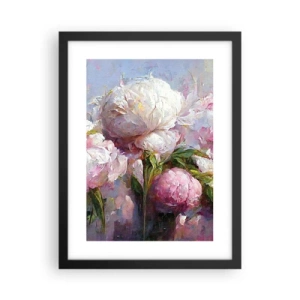 Poster in einem schwarzem Rahmen - Strauß voller Leben - 30x40 cm