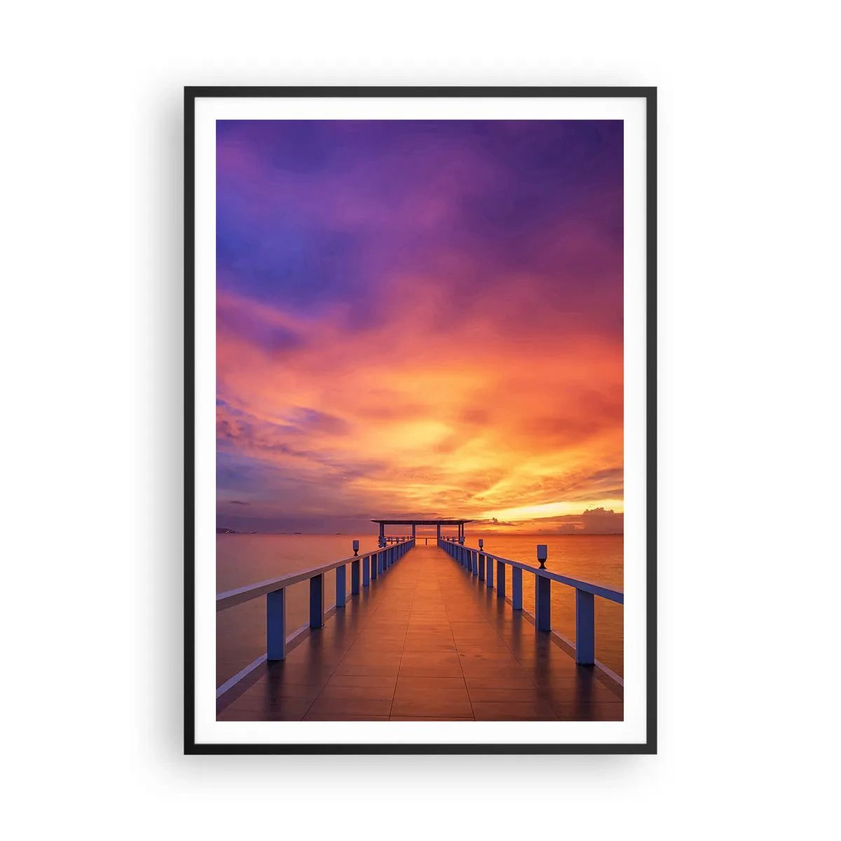 Poster in einem schwarzem Rahmen - Ohne Ende - 70x100 cm