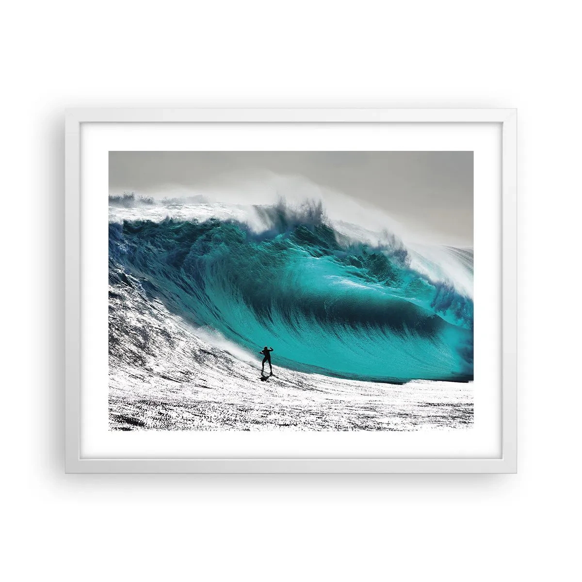 Poster in einem weißen Rahmen - Herausforderung angenommen - 50x40 cm