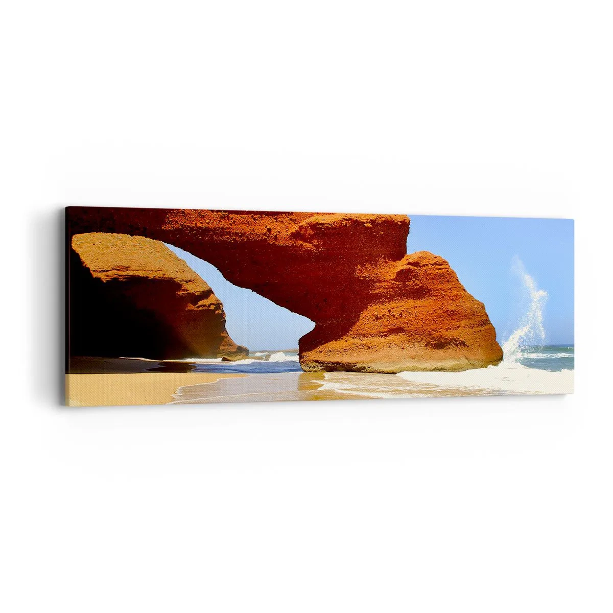 Bild auf Leinwand - Leinwandbild - Wasser und Wind seit Tausenden von Jahren - 90x30 cm