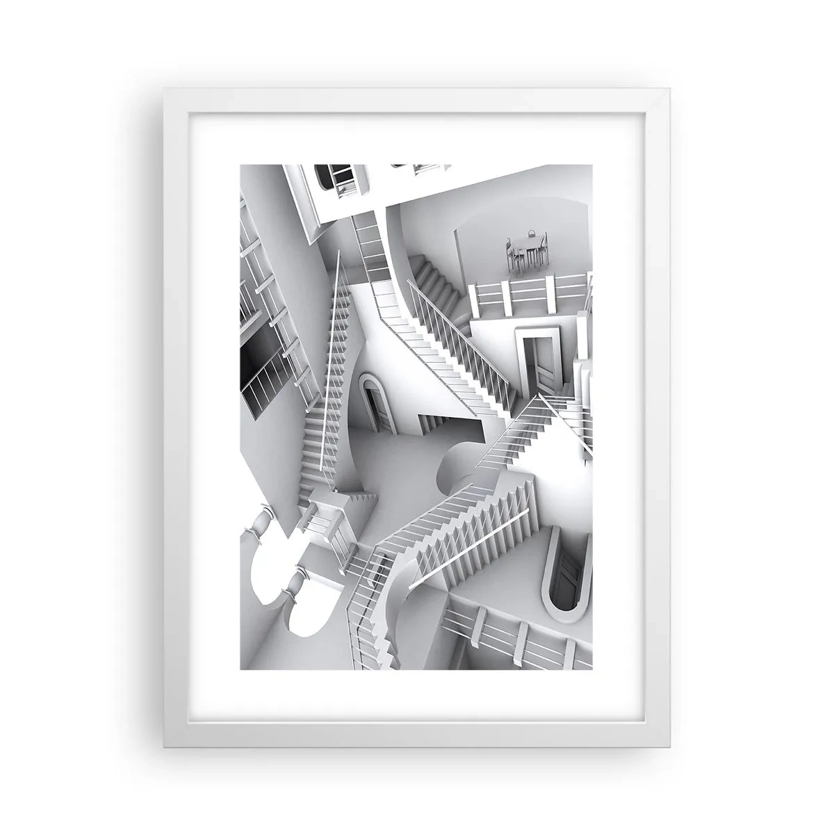 Poster in einem weißen Rahmen - Die Paradoxien des Weltraums - 30x40 cm