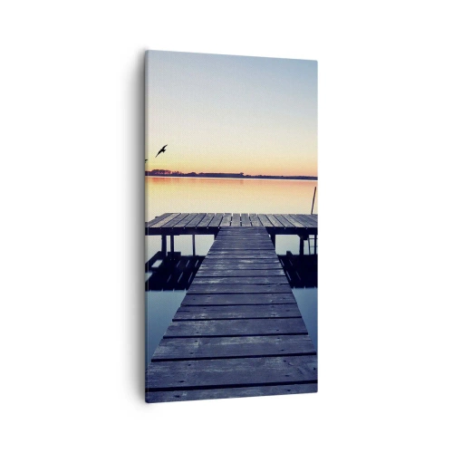 Bild auf Leinwand - Leinwandbild - Das war ein guter Tag - 55x100 cm