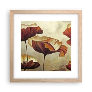 Poster in einem Rahmen aus heller Eiche - Weideland - 30x30 cm