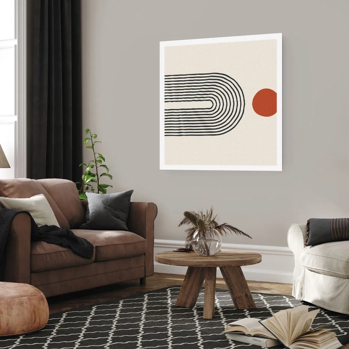 Poster - Magnetismus von Formen und Farben - 50x50 cm