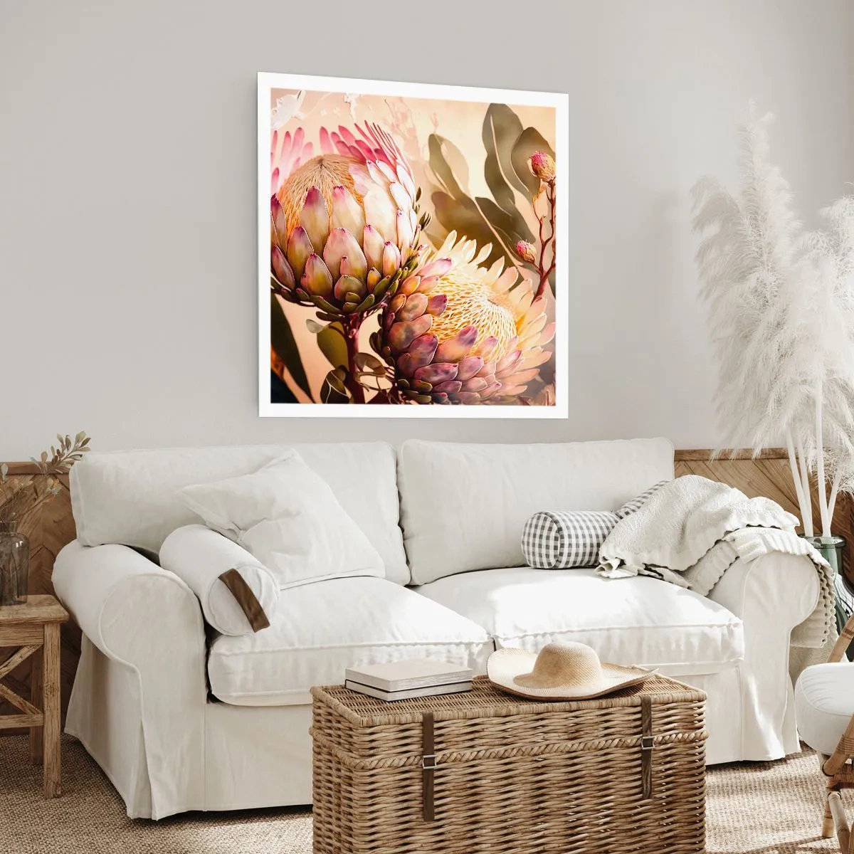 Poster - Zärtlich umarmt - 50x50 cm