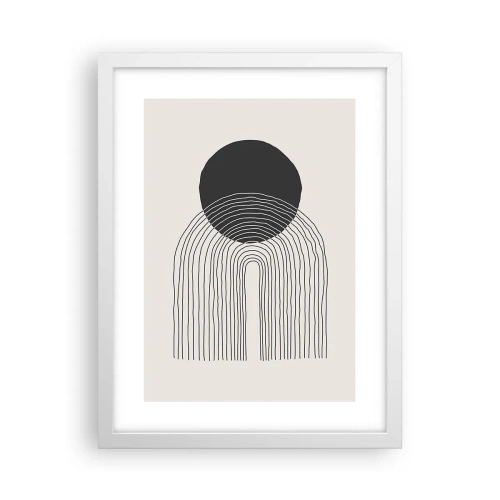 Poster in einem weißen Rahmen - Zittern und Vertrauen - 30x40 cm