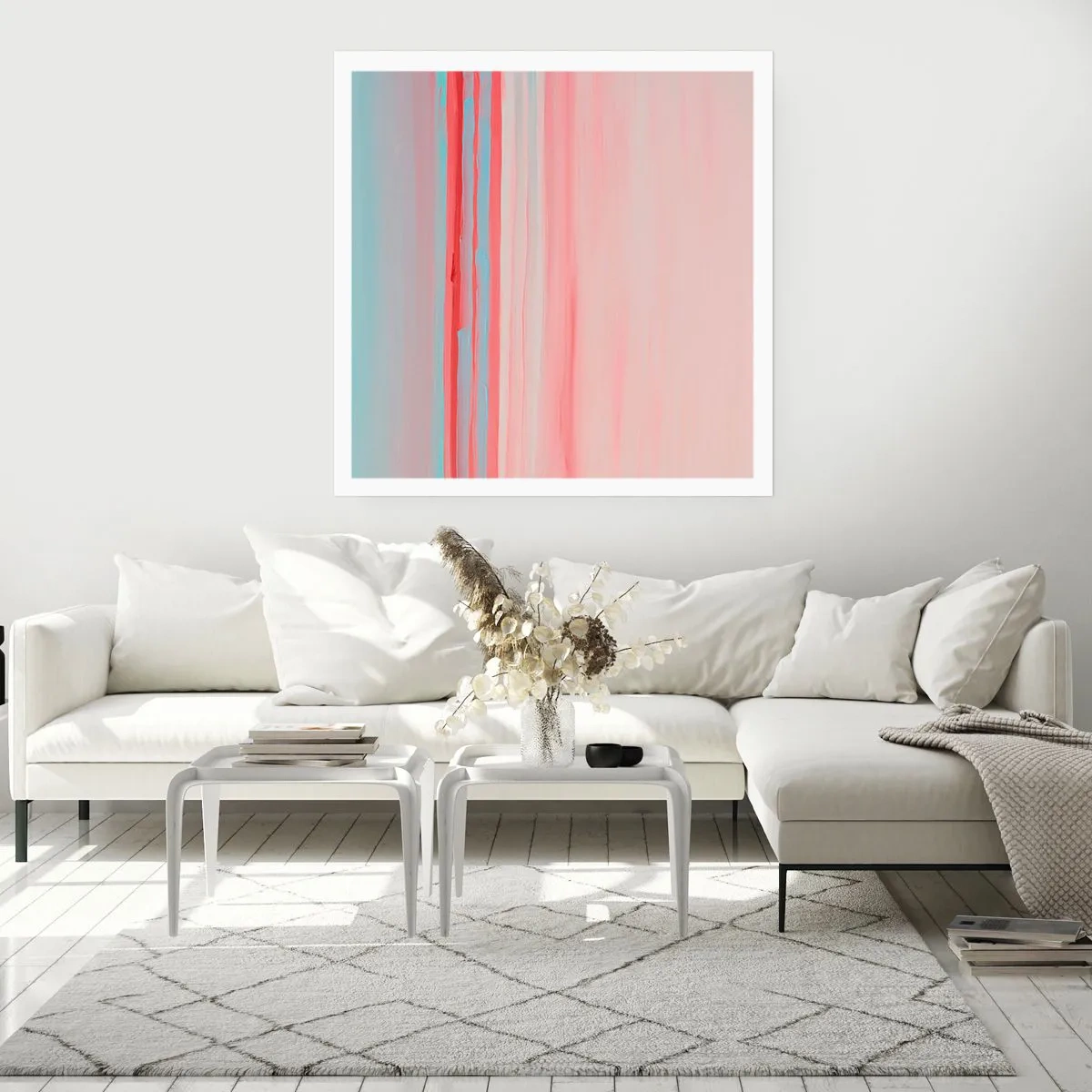 Poster - Abstraktion im Morgengrauen - 30x30 cm