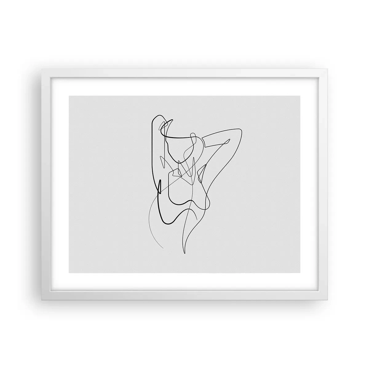 Poster in einem weißen Rahmen - So, wie du wirklich bist ... - 50x40 cm