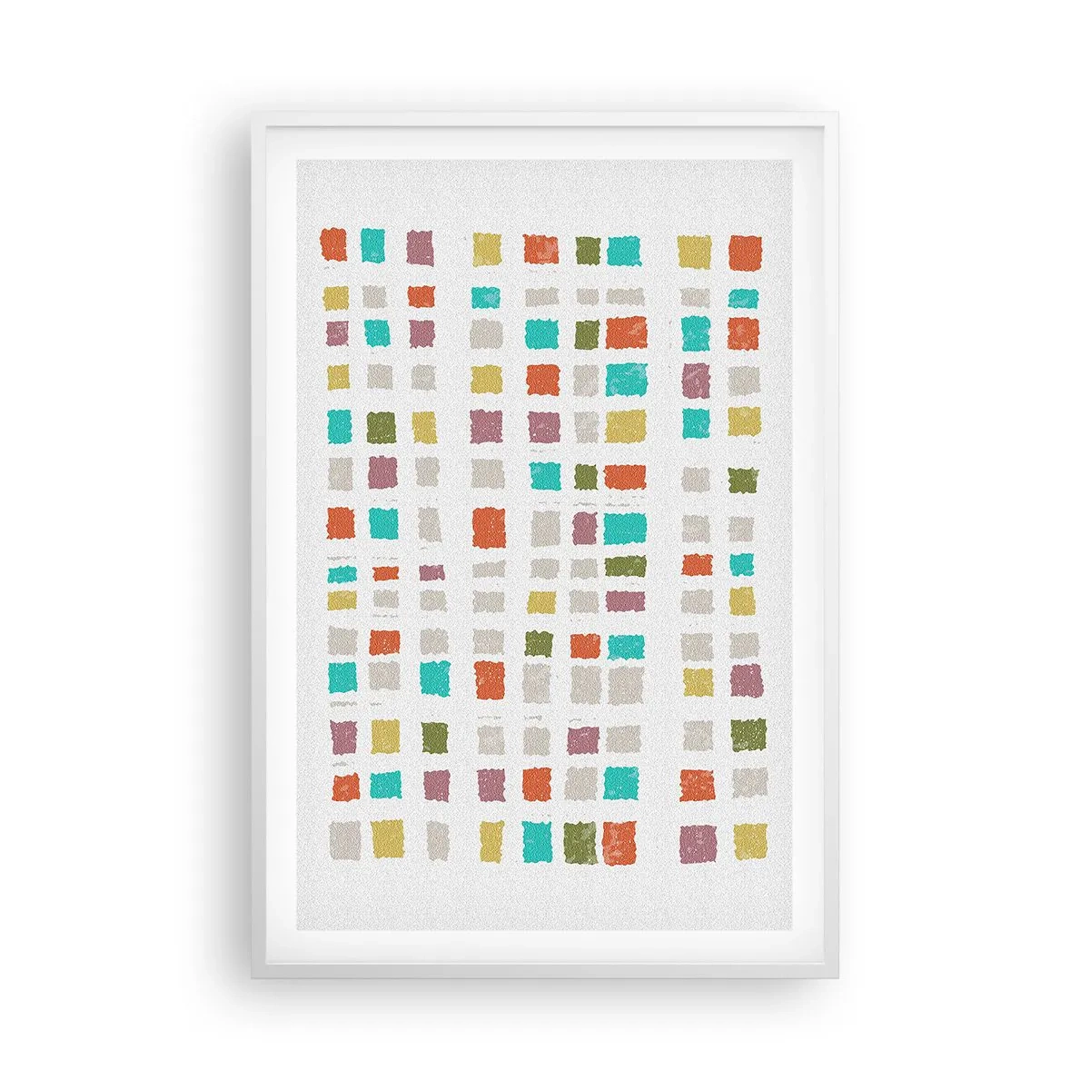 Poster in einem weißen Rahmen - Unbekanntes Spiel - 61x91 cm