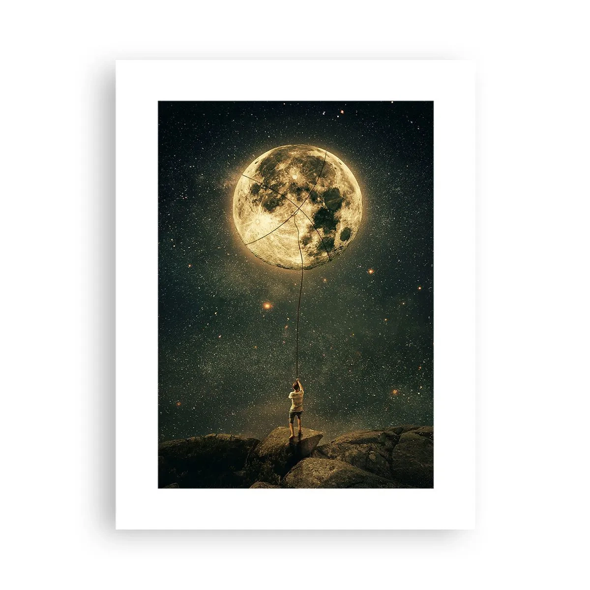 Poster - Der Mann, der den Mond gestohlen hat - 30x40 cm