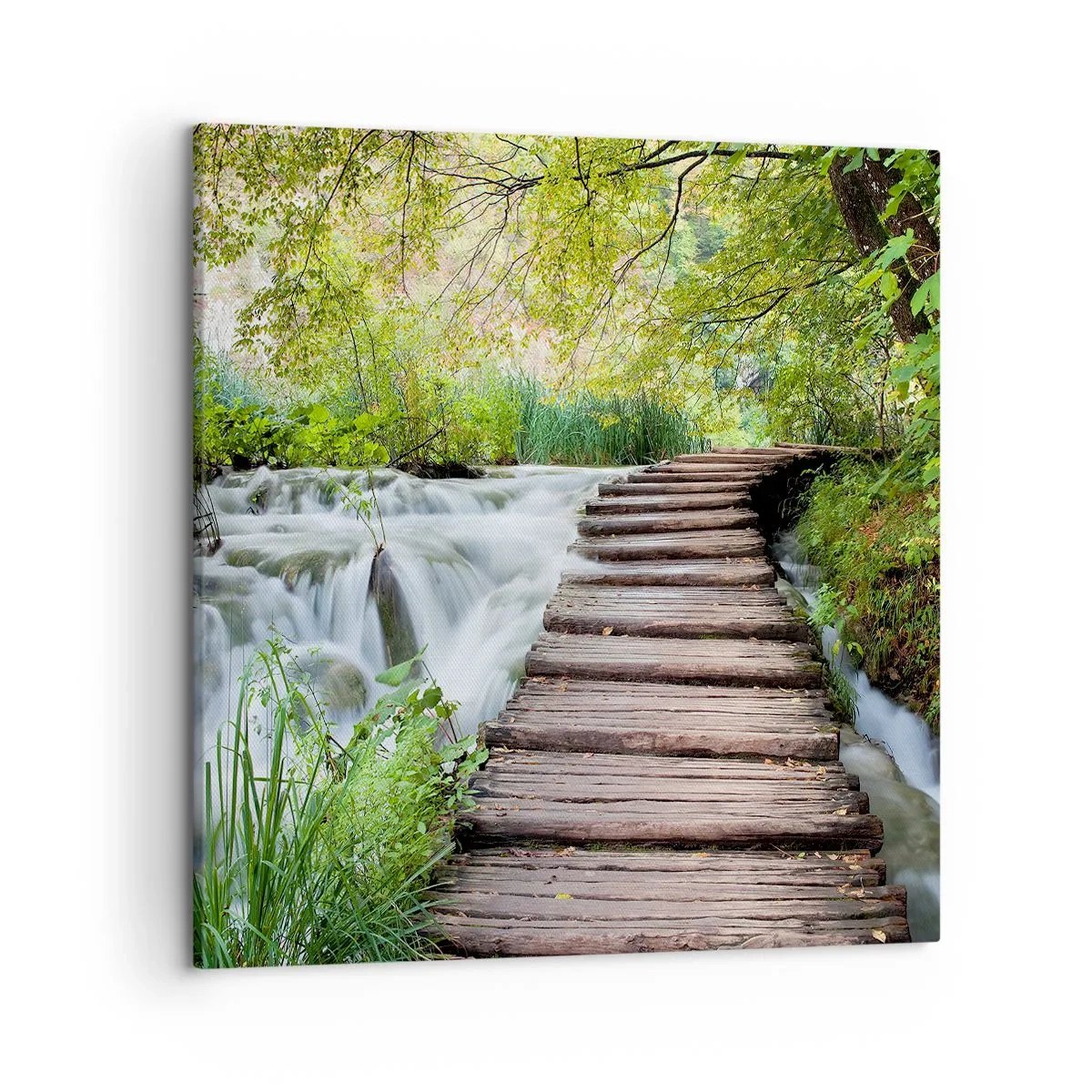 Bild auf Leinwand - Leinwandbild - Das Wasser ist überhaupt nicht ruhig - 50x50 cm