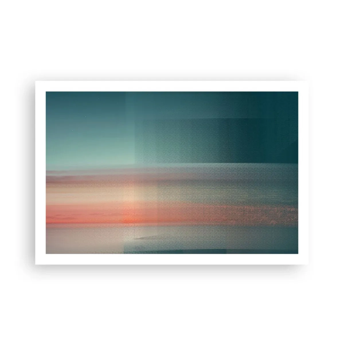 Poster - Abstraktion: Lichtwellen - 91x61 cm