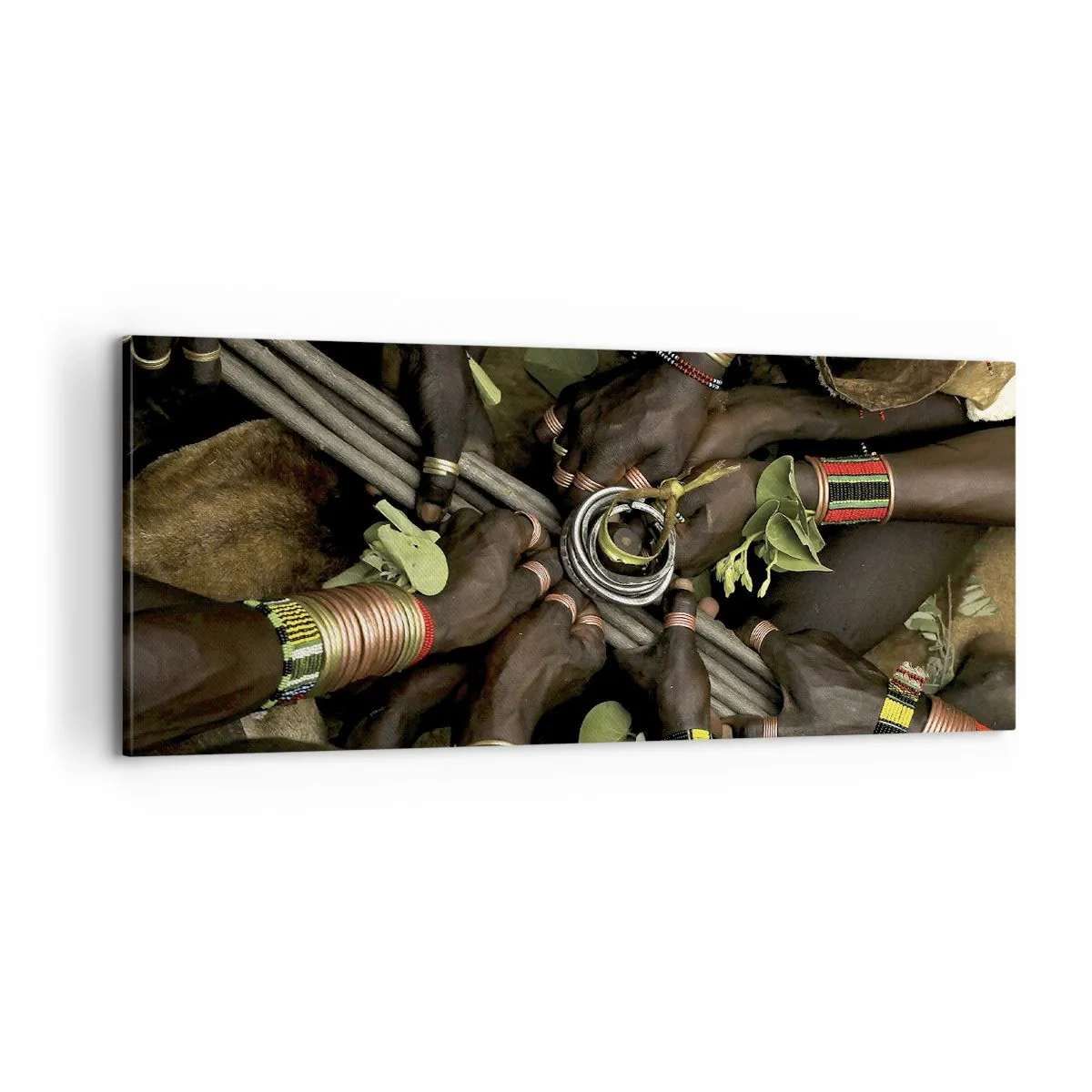 Bild auf Leinwand - Leinwandbild - Wir sind zusammen - 100x40 cm