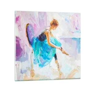 Glasbild - Bild auf glas - Unbeschreibliche Anmut, subtiler Charme - 30x30 cm