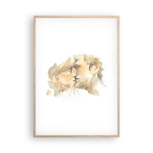 Poster in einem Rahmen aus heller Eiche - Hälfte gefunden? - 70x100 cm