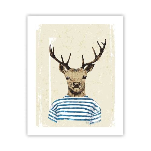 Poster - Weil ich gestreifte T-Shirts mag! - 40x50 cm