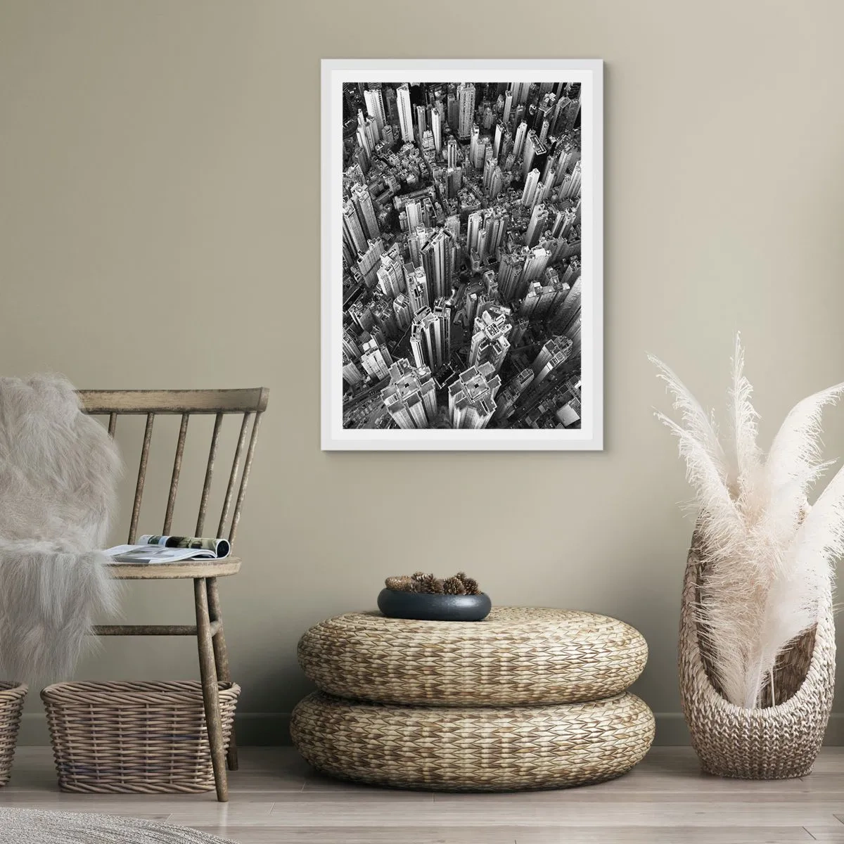 Poster in einem weißen Rahmen - Immer höher und höher - 61x91 cm