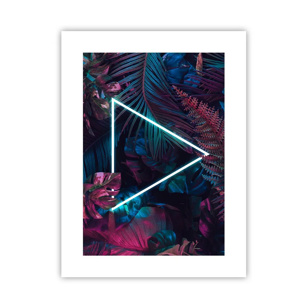 Poster - Garten im Disco-Stil - 30x40 cm