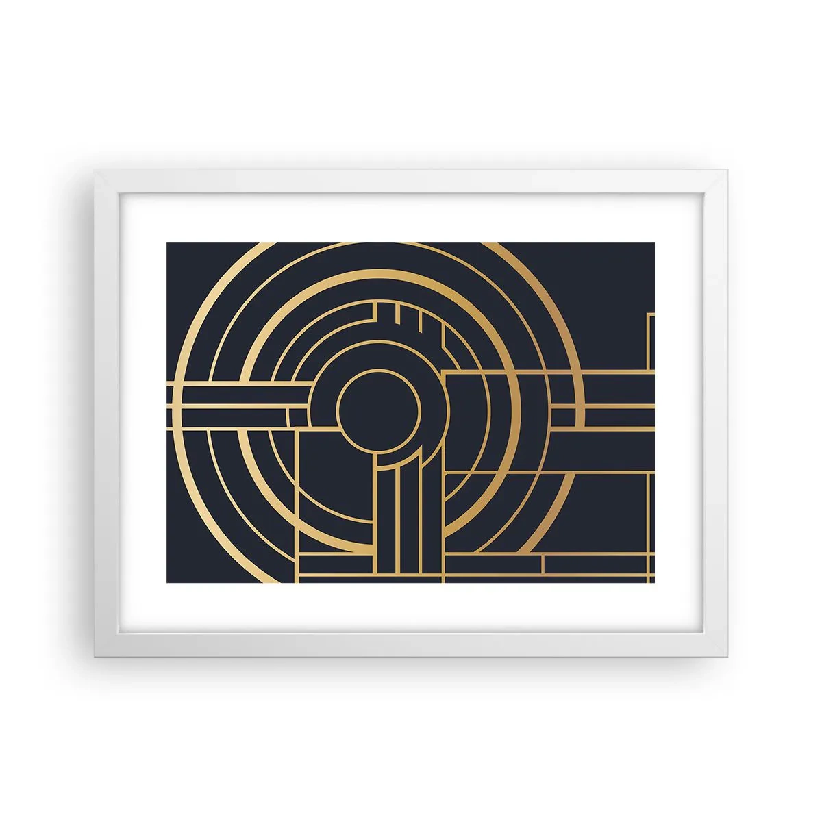 Poster in einem weißen Rahmen - Wendungen der Dinge - 40x30 cm