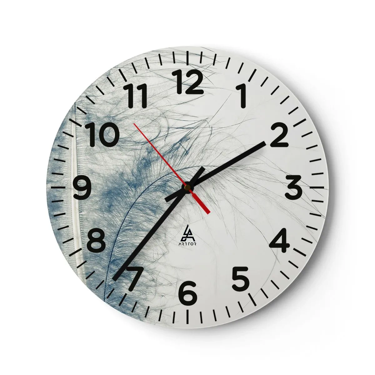 Wanduhr - Glasuhr - Flüstern der Natur - 30x30 cm