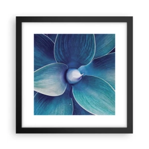 Poster in einem schwarzem Rahmen - Bläulich vom Himmel - 30x30 cm