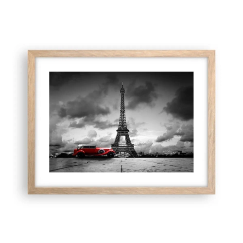 Poster in einem Rahmen aus heller Eiche - Vor nicht allzu langer Zeit in Paris - 40x30 cm