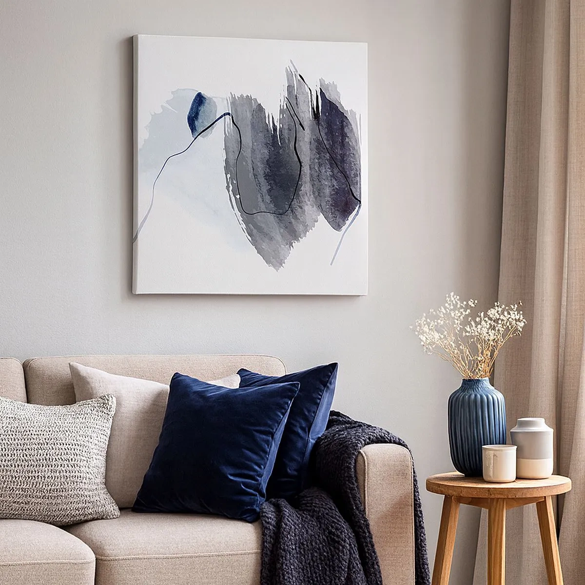 Bild auf Leinwand - Leinwandbild - Intensität und Bewegung - 30x30 cm