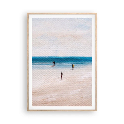 Poster in einem Rahmen aus heller Eiche - Natürliches Bedürfnis - 70x100 cm