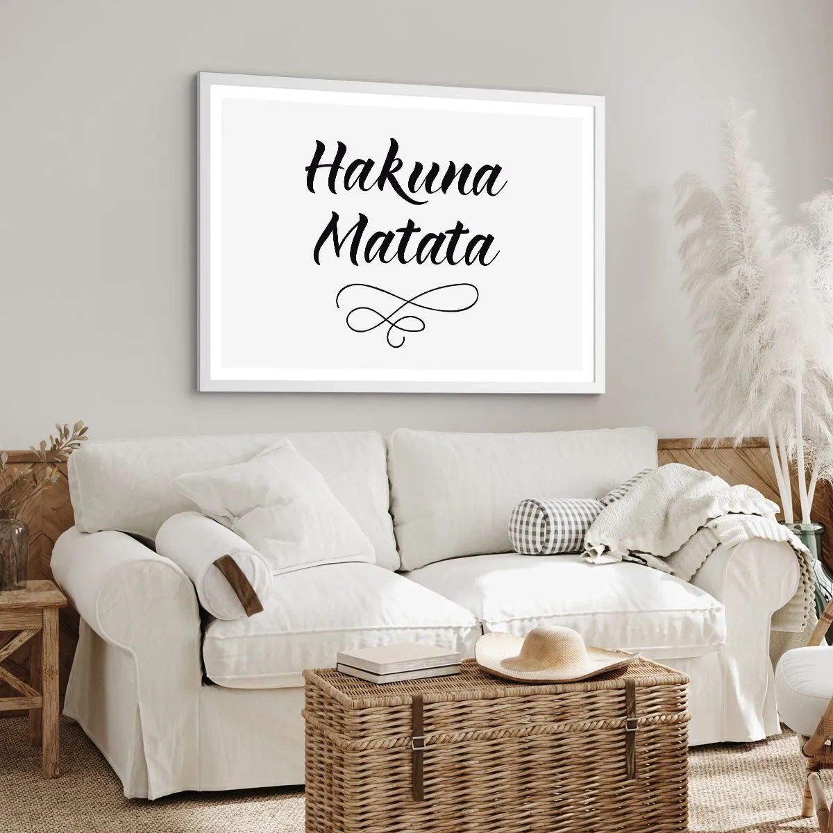 Poster in einem weißen Rahmen - Bester Ratschlag - 91x61 cm